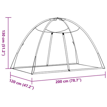 Klamboe Met Deuren Mongolia 220 Gaas 200 x 120 x 130 cm