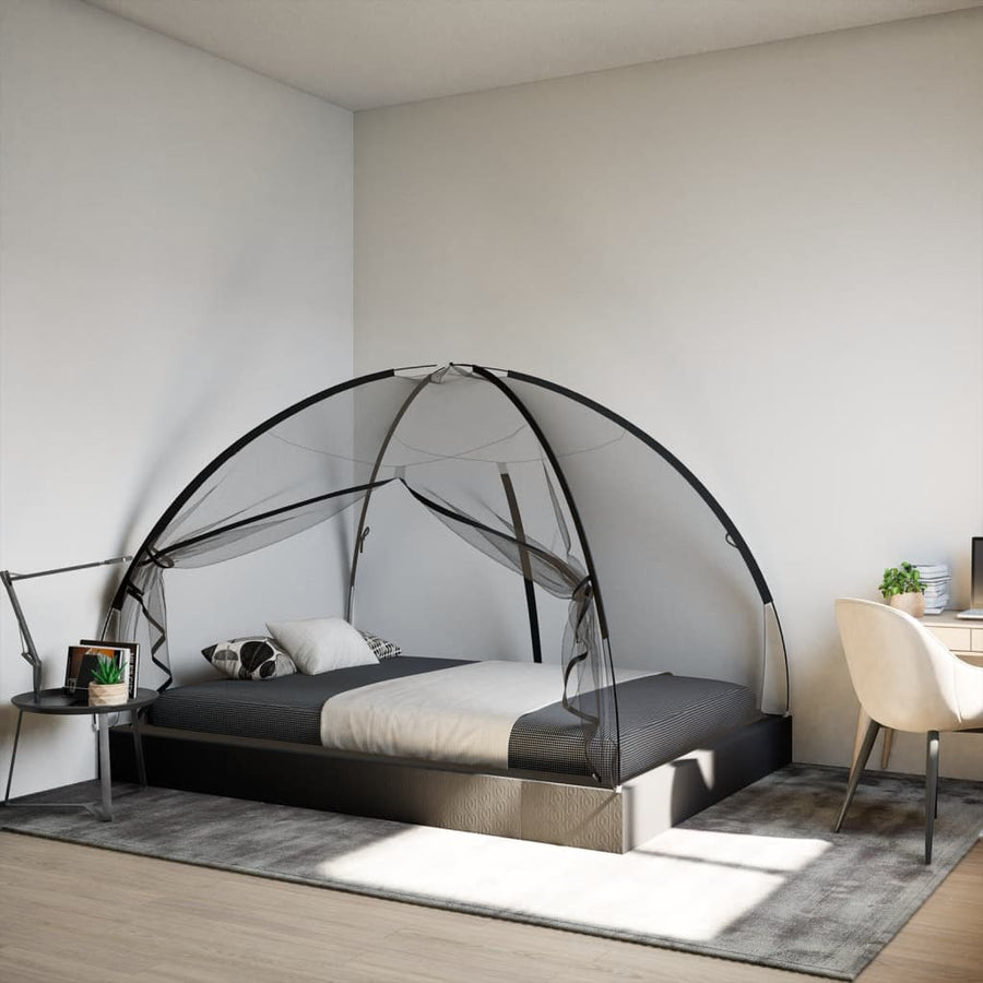 Klamboe met deuren Mongolia 220 gaas 200x150x140 cm zwart