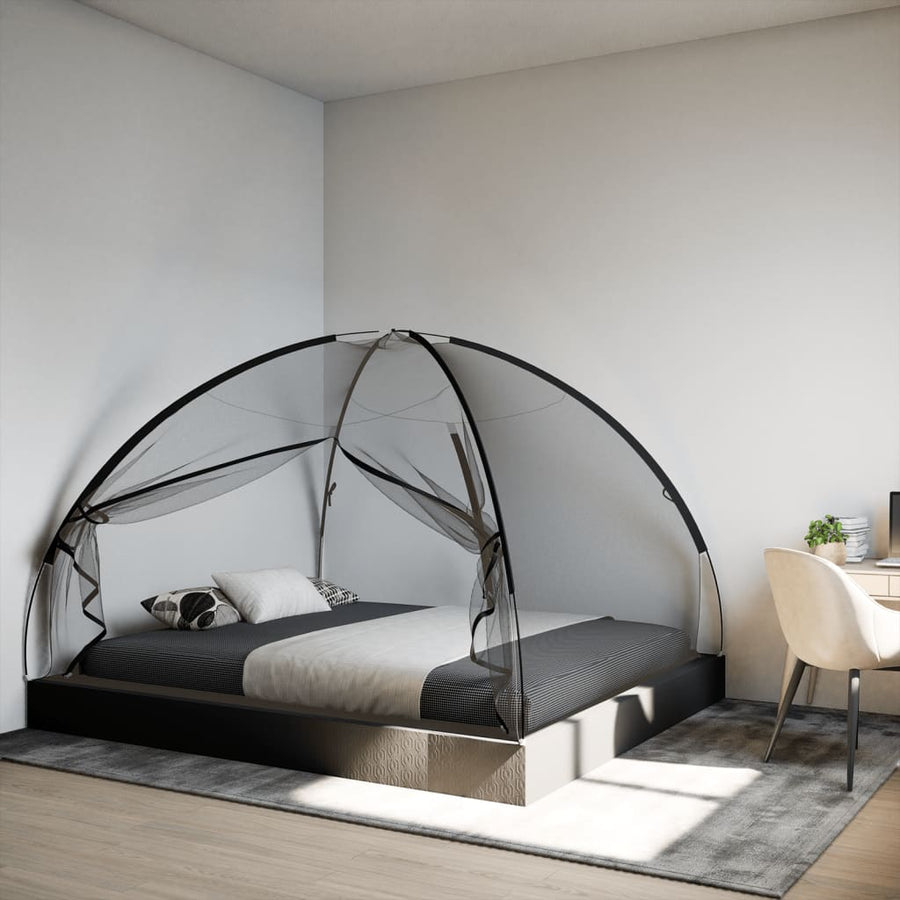 Klamboe met deuren Mongolia 220 gaas 200x180x135 cm zwart