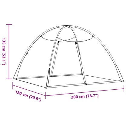 Klamboe met deuren Mongolia 220 gaas 200x180x135 cm zwart