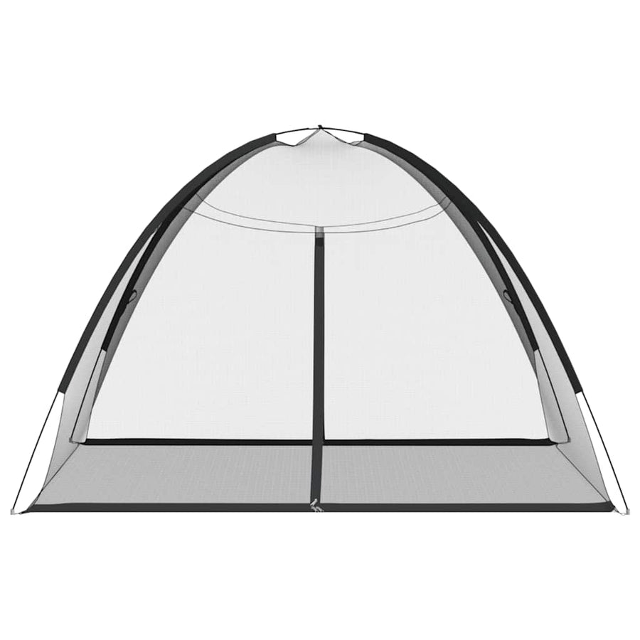Klamboe met deuren Mongolia 220 gaas 200x200x135 cm zwart