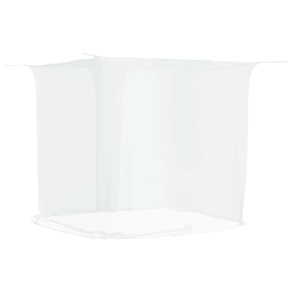 Hangende klamboe 156 gaas 220x120x150 cm wit