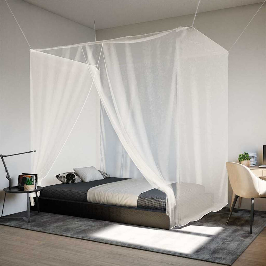Hangende klamboe 156 gaas 220x180x180 cm wit