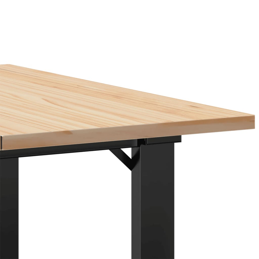 Salontafel Massief Grenenhout En Staal 1