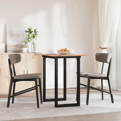 Eettafel O-frame 80x50x75 cm massief grenenhout en gietijzer