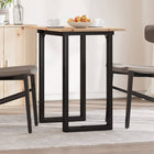 Eettafel 80x50x75 cm massief grenenhout gietijzer