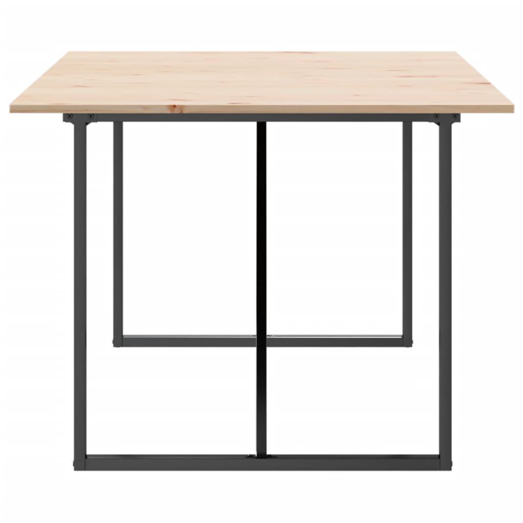 Eettafel Massief Grenenhout En Staal 1
