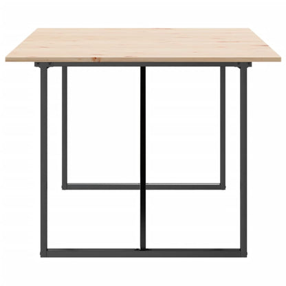 Eettafel Massief Grenenhout En Staal 1