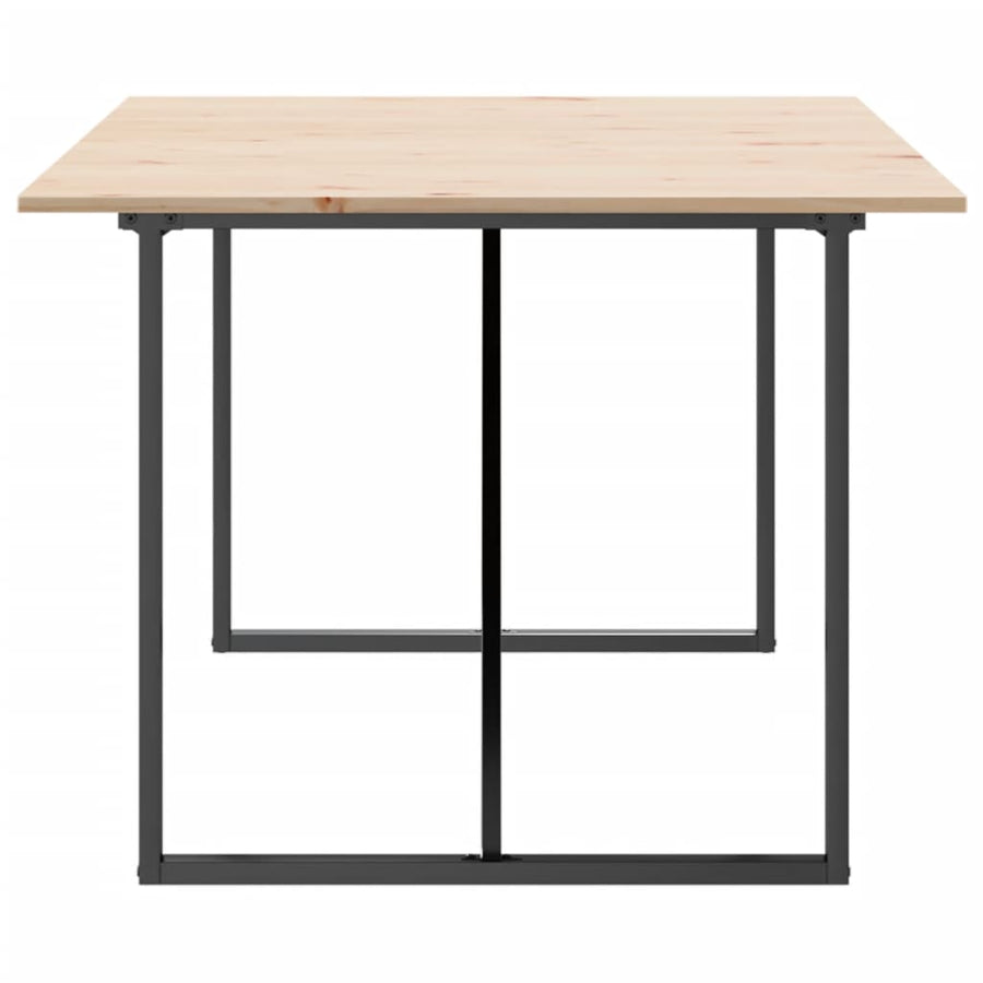 Eettafel Massief Grenenhout En Staal 1
