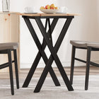 Eettafel 50x50x75 cm massief grenenhout staal