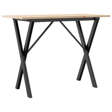 Eettafel Massief Grenenhout En Staal 1