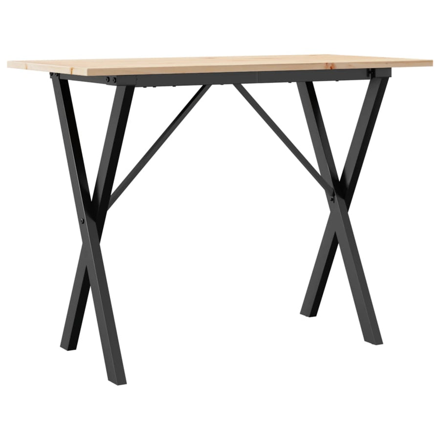 Eettafel Massief Grenenhout En Staal 1