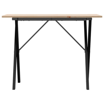 Eettafel Massief Grenenhout En Staal 1