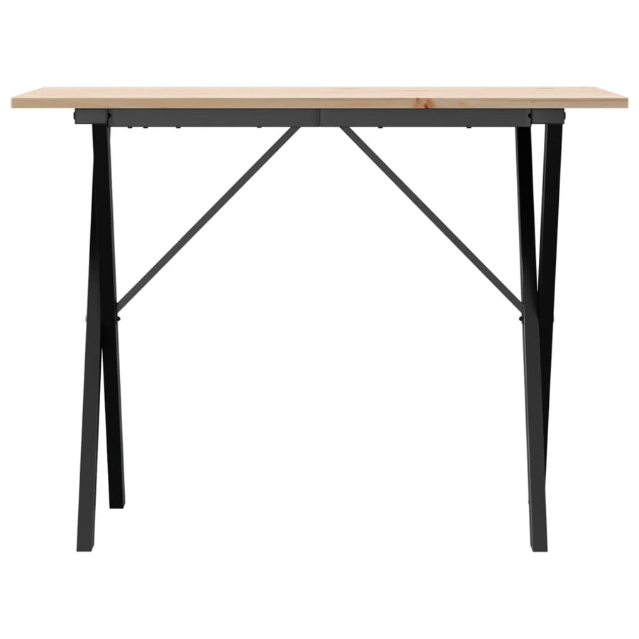 Eettafel Massief Grenenhout En Staal 1