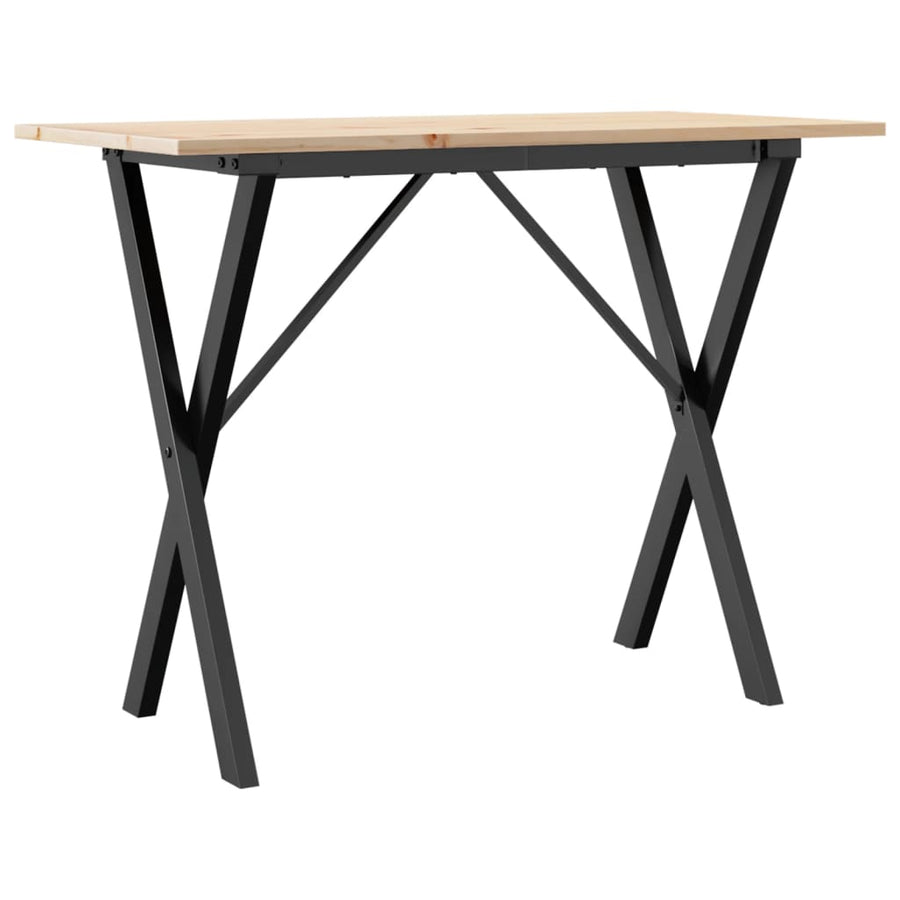 Eettafel Massief Grenenhout En Staal 1