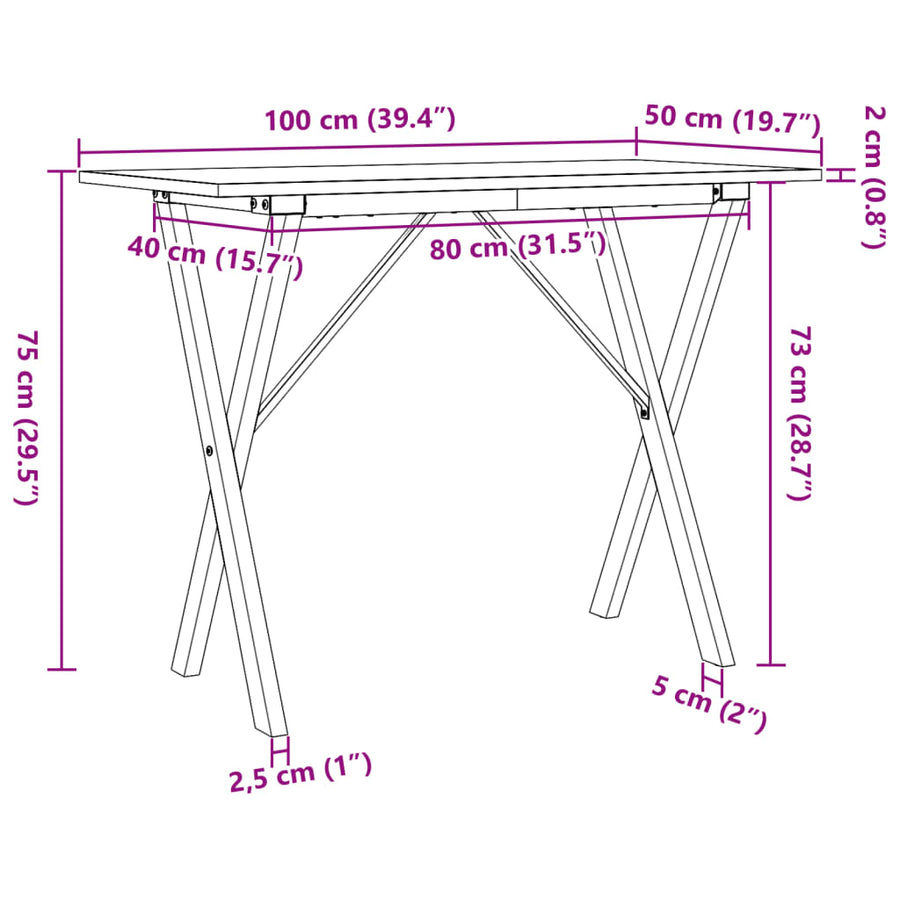 Eettafel Massief Grenenhout En Staal 1