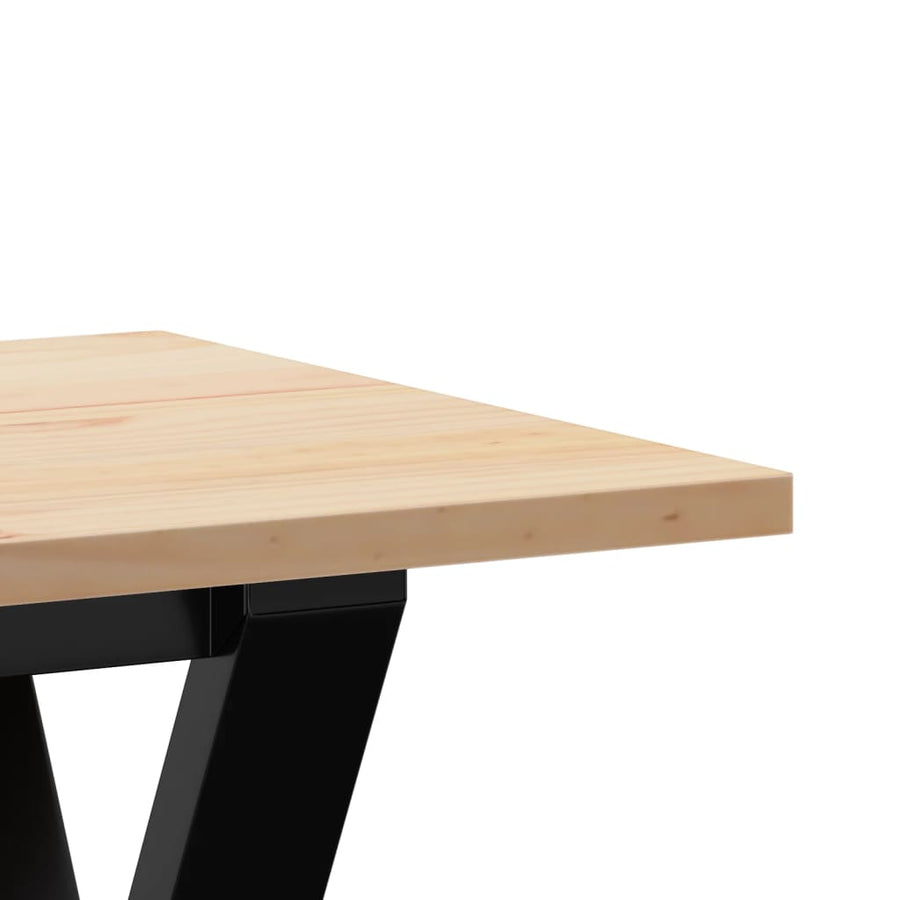 Salontafel Y-frame 110x40x45 cm massief grenenhout en gietijzer