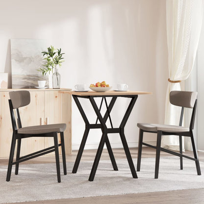 Eettafel Y-frame 70x70x75 cm massief grenenhout en staal