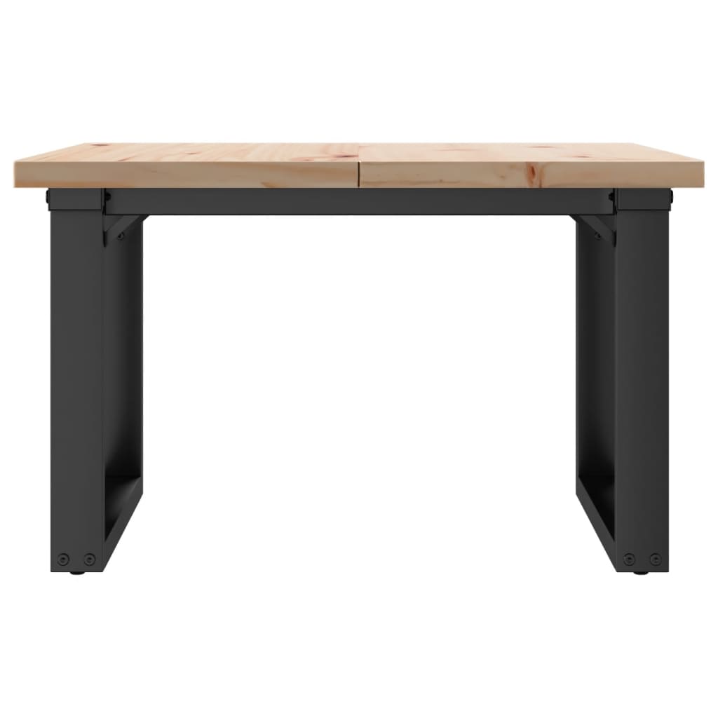 Salontafel 70X70X40,5 Cm Grenenhout En Gietijzer 1 70 x 70 x 40.5 cm O-frame
