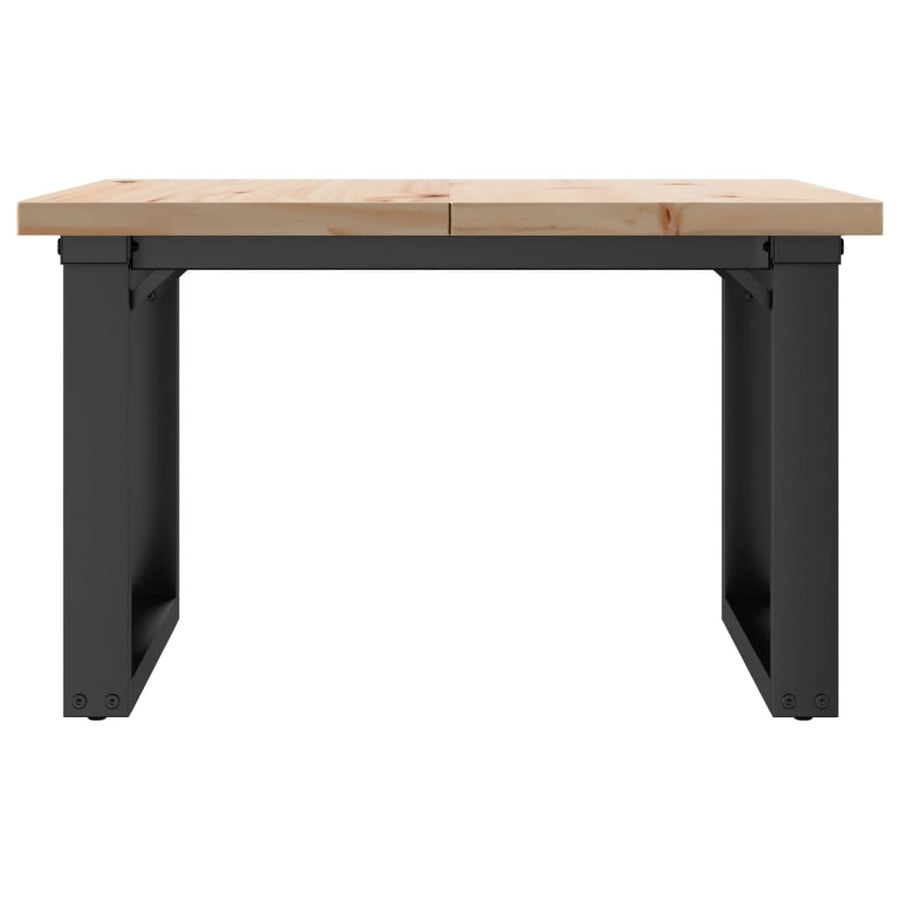 Salontafel 70X70X40,5 Cm Grenenhout En Gietijzer 1 70 x 70 x 40.5 cm O-frame