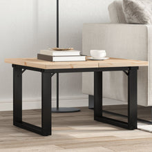Salontafel 70X70X40,5 Cm Grenenhout En Gietijzer 1 70 x 70 x 40.5 cm O-frame
