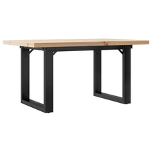 Salontafel O-frame 80x50x40,5 cm grenenhout en gietijzer