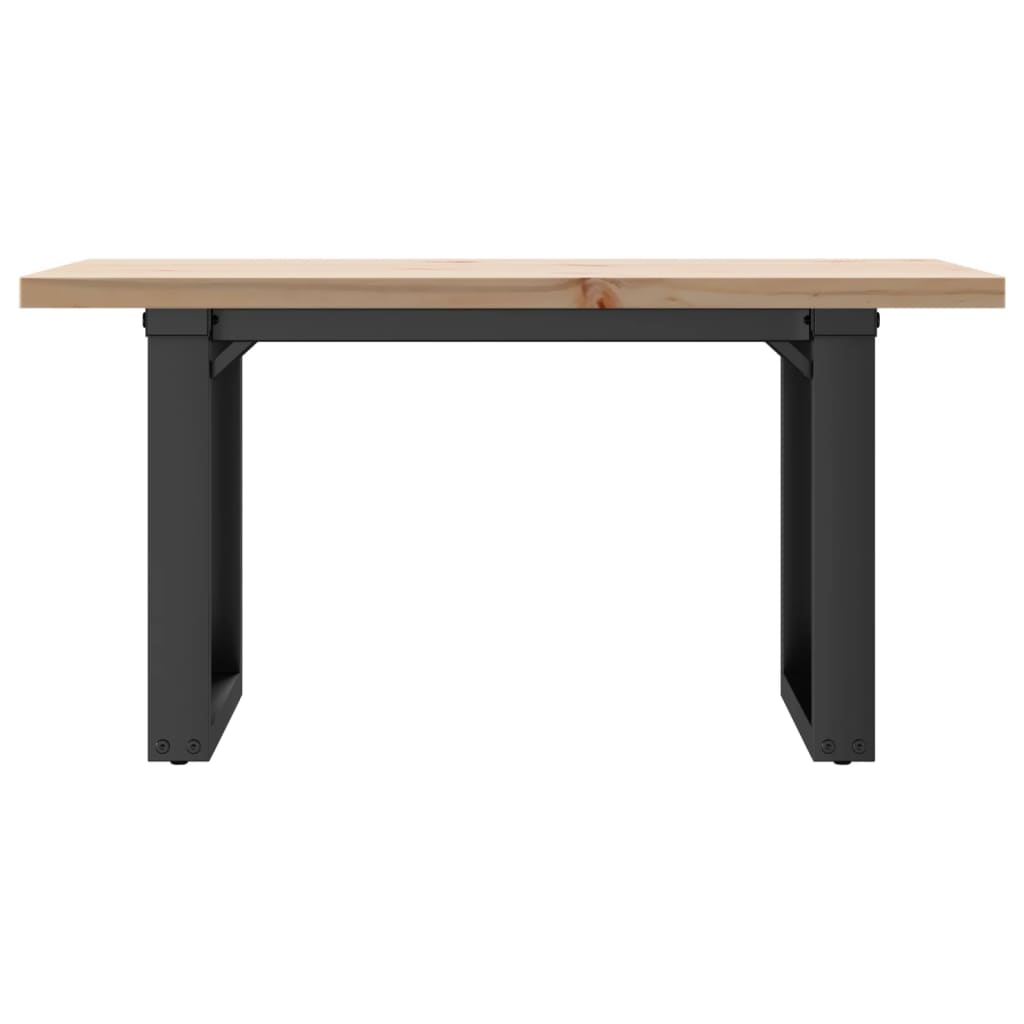 Salontafel O-frame 80x50x40,5 cm grenenhout en gietijzer