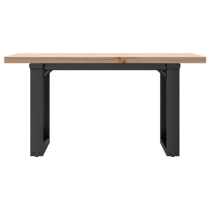 Salontafel O-frame 80x50x40,5 cm grenenhout en gietijzer