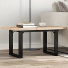 Coffee table O-frame 80x50x40.5 cm pine wood and steel