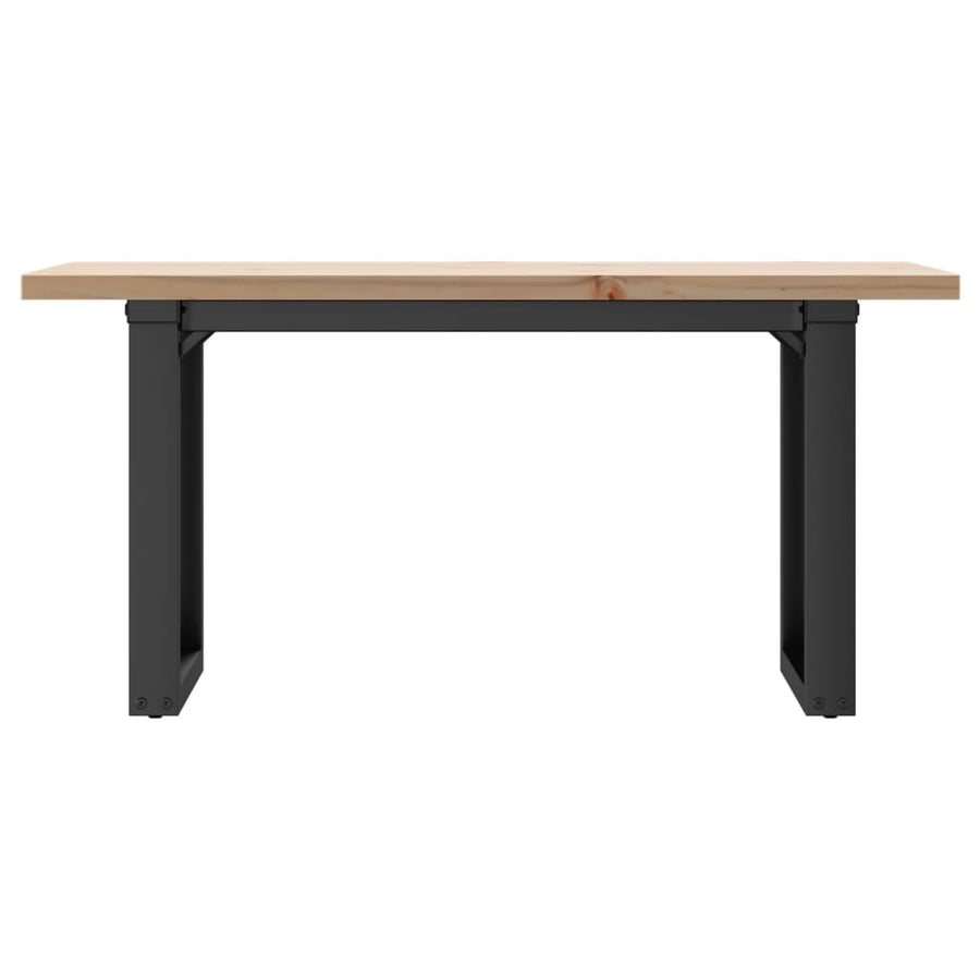 Salontafel O-frame 90x40x45,5 cm grenenhout en gietijzer