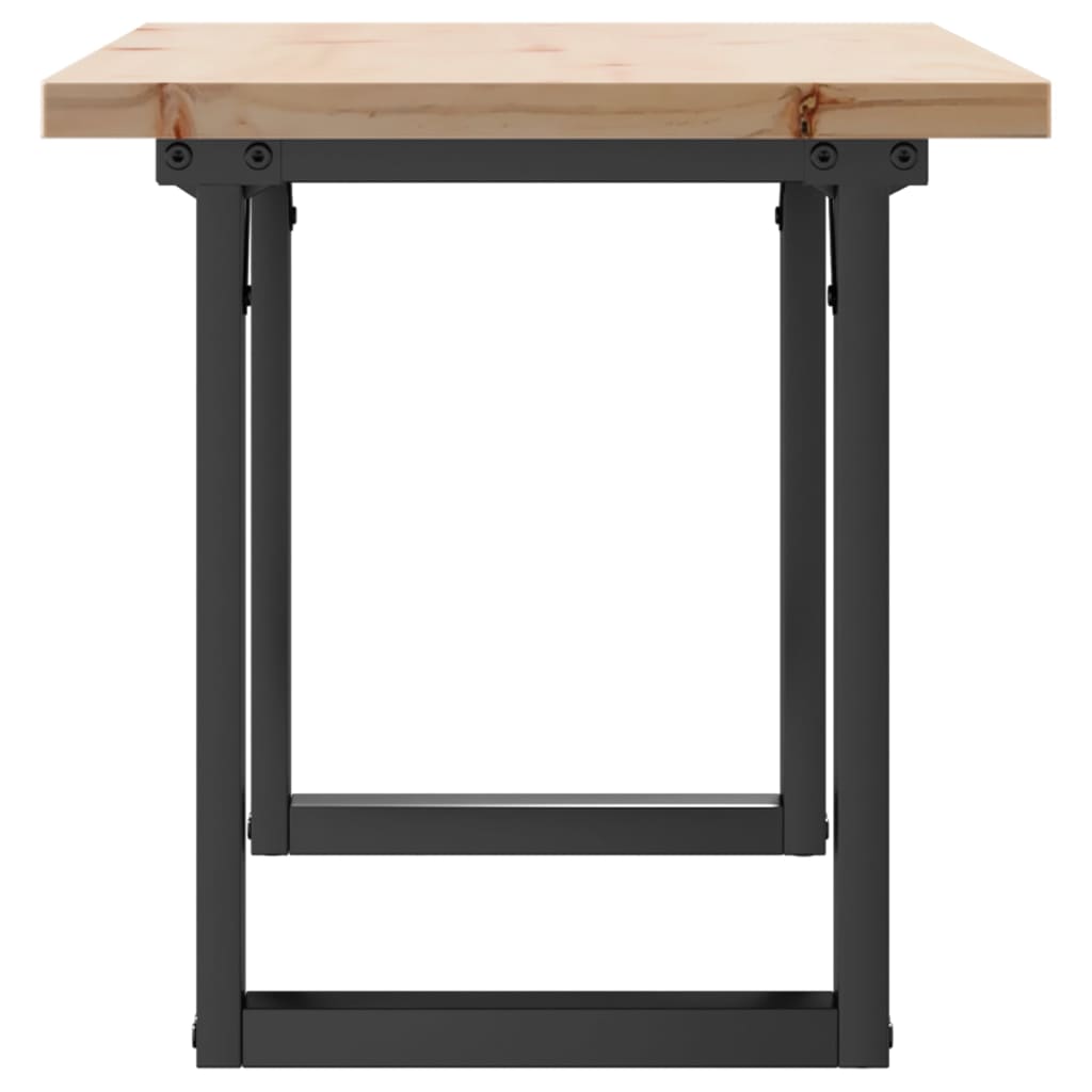 Salontafel O-frame 90x40x45,5 cm grenenhout en gietijzer