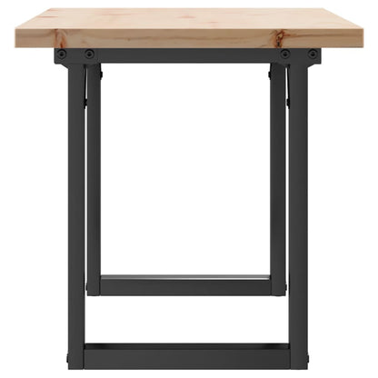 Salontafel O-frame 90x40x45,5 cm grenenhout en gietijzer