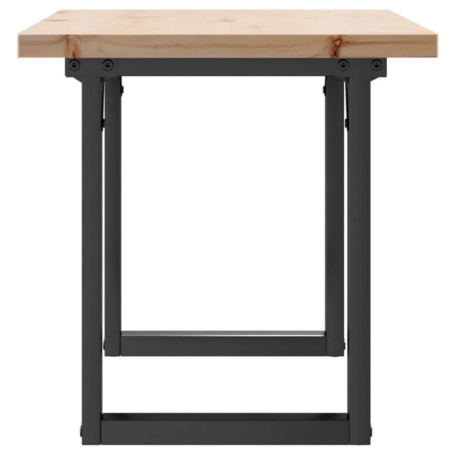 Salontafel O-frame 90x40x45,5 cm grenenhout en gietijzer