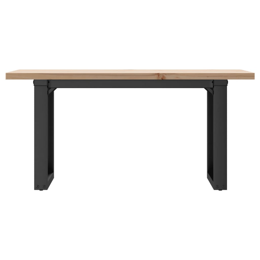 Salontafel O-frame 100x50x45,5 cm grenenhout en gietijzer