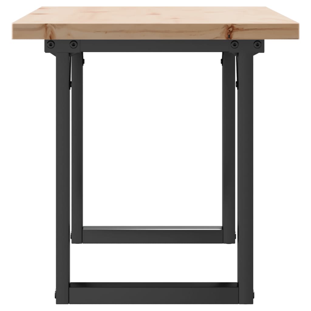 Salontafel O-frame 100x50x45,5 cm grenenhout en gietijzer