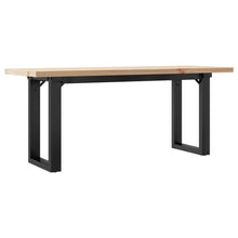 Salontafel O-frame 110x40x45,5 cm grenenhout en gietijzer