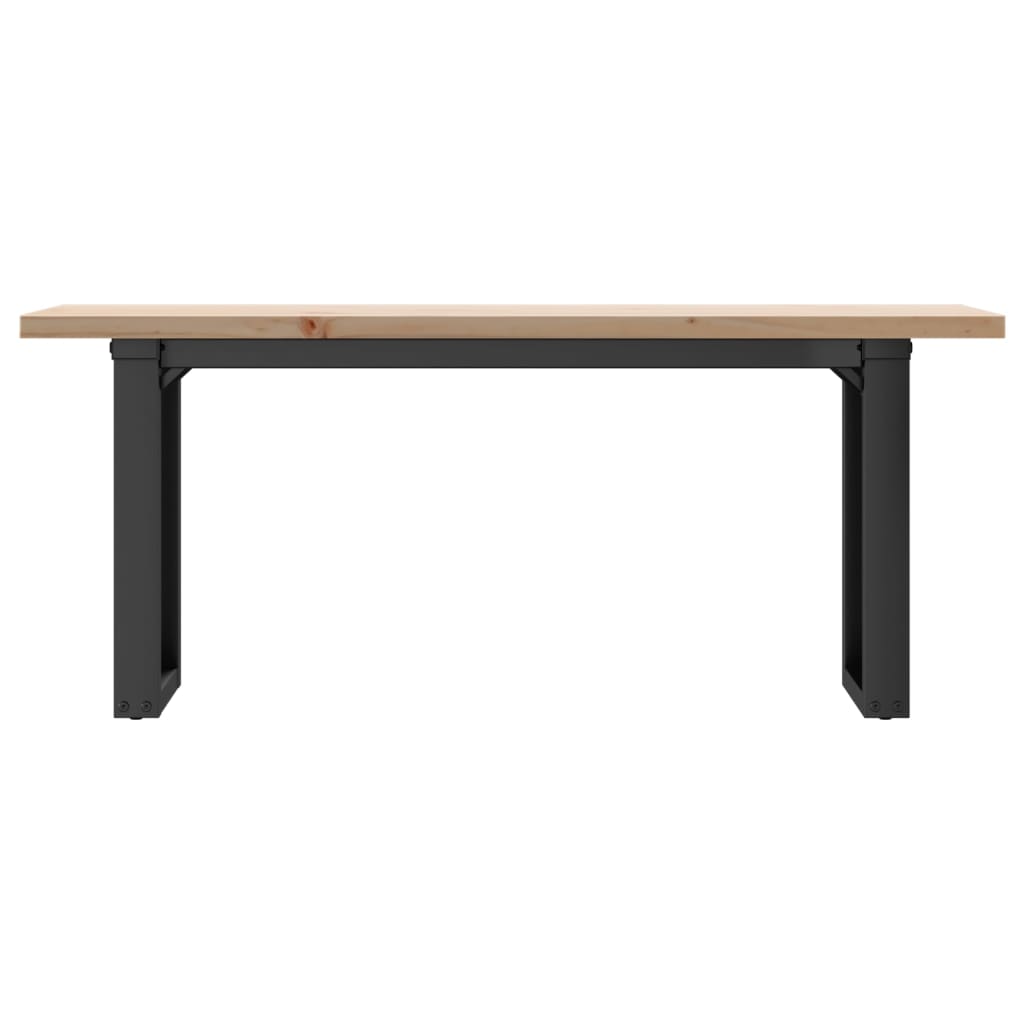 Salontafel O-frame 110x40x45,5 cm grenenhout en gietijzer