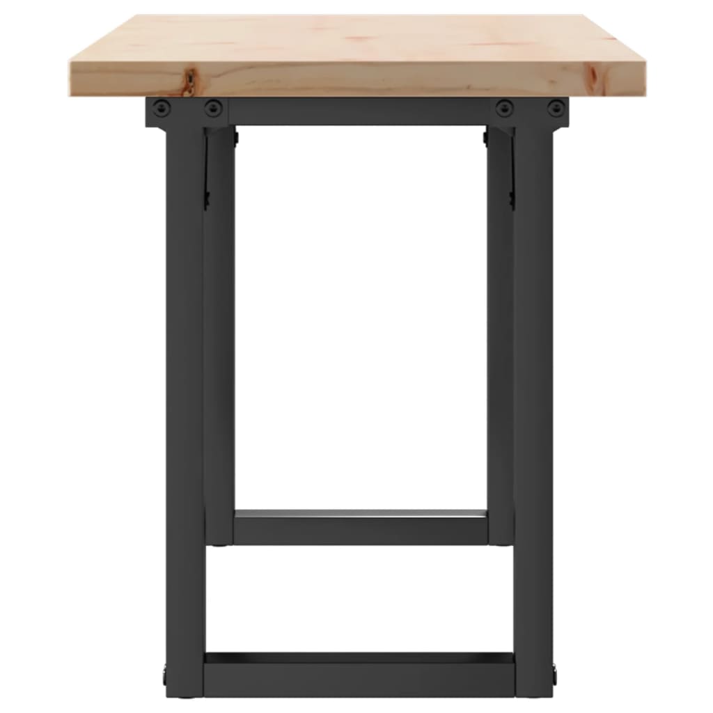 Salontafel O-frame 110x40x45,5 cm grenenhout en gietijzer