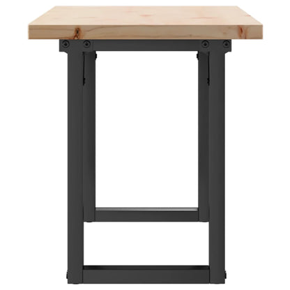 Salontafel O-frame 110x40x45,5 cm grenenhout en gietijzer