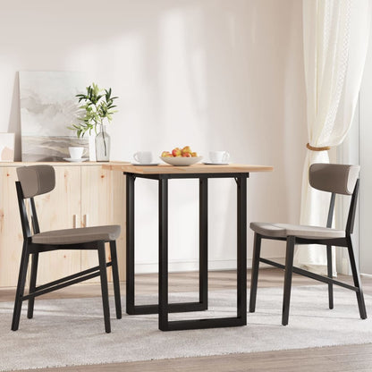 Eettafel O-frame 60x60x75,5 cm massief grenenhout en staal