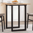 Eettafel 60x60x75,5 cm massief grenenhout staal