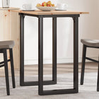 Dining Table O-frame 80x50x75.5 cm Solid Pine Wood and Steel
