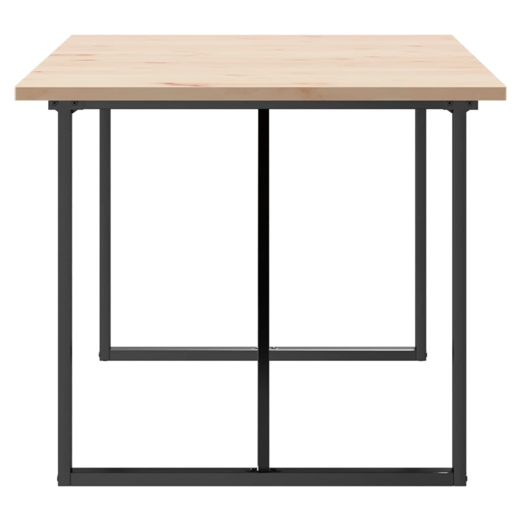 Eettafel O-frame 180x90x75,5 cm massief grenenhout en gietijzer