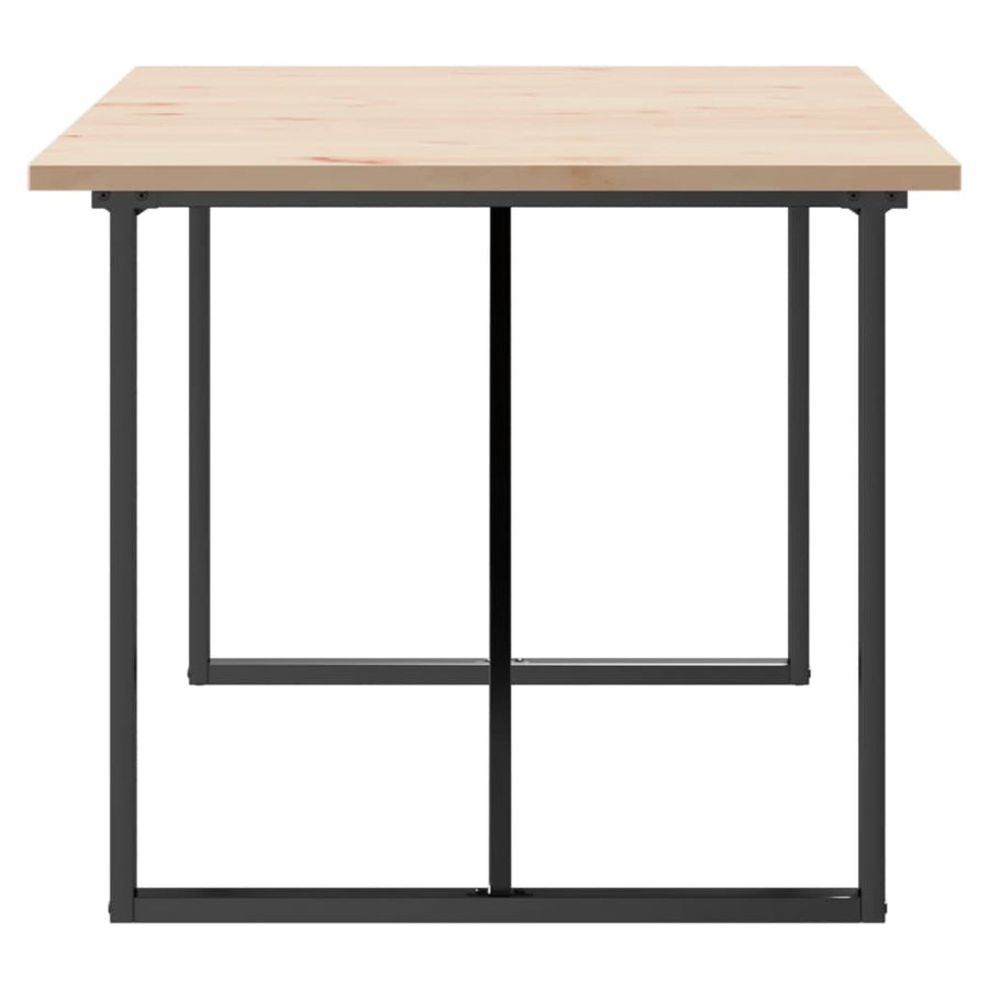 Eettafel O-frame 180x90x75,5 cm massief grenenhout en gietijzer