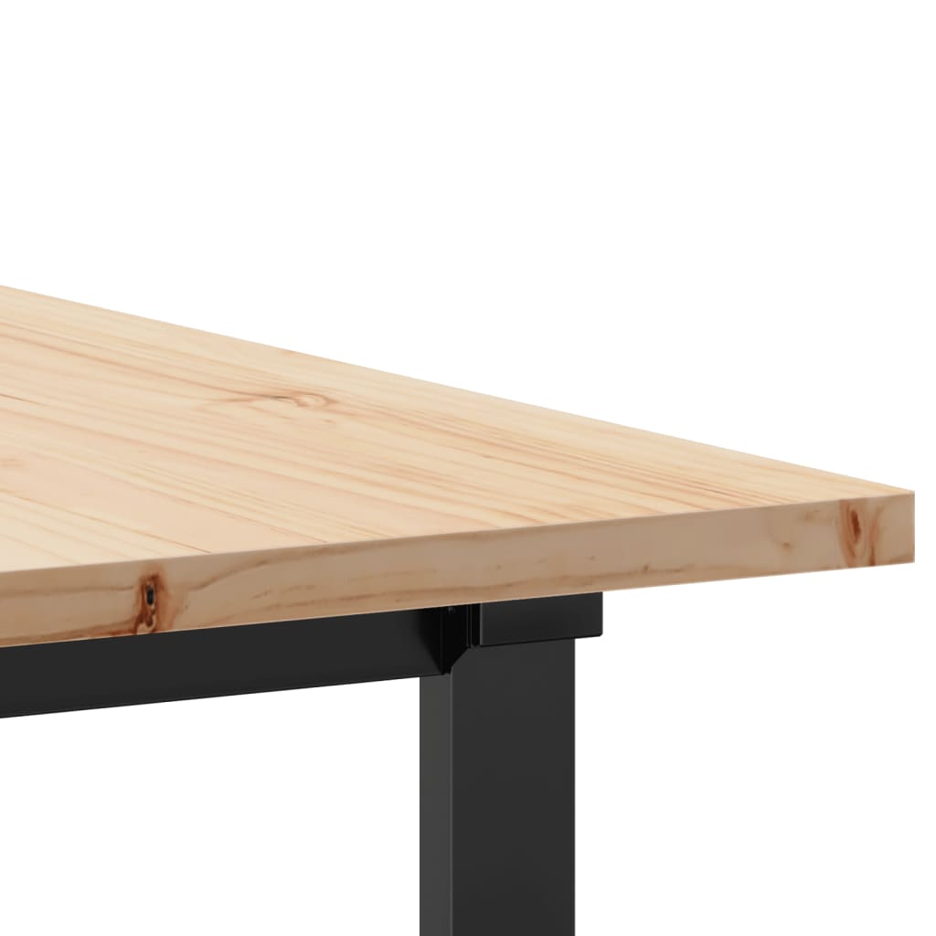 Eettafel O-frame 180x90x75,5 cm massief grenenhout en gietijzer