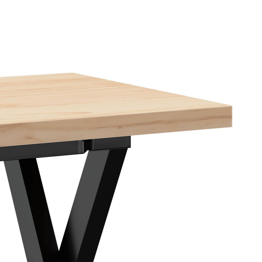 Salontafel X-frame 110x40x45,5 cm grenenhout en gietijzer