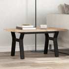 Coffee table Y-frame 80x50x40.5 cm pine wood and steel