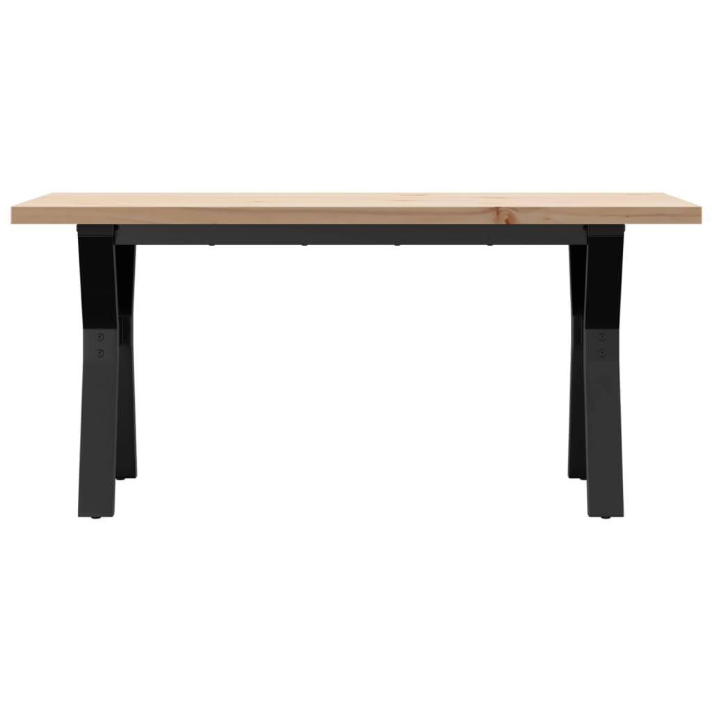 Salontafel Y-frame 100x50x45,5 cm grenenhout en gietijzer