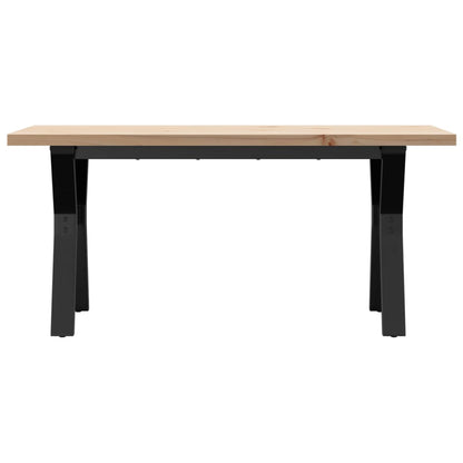 Salontafel Y-frame 100x50x45,5 cm grenenhout en gietijzer
