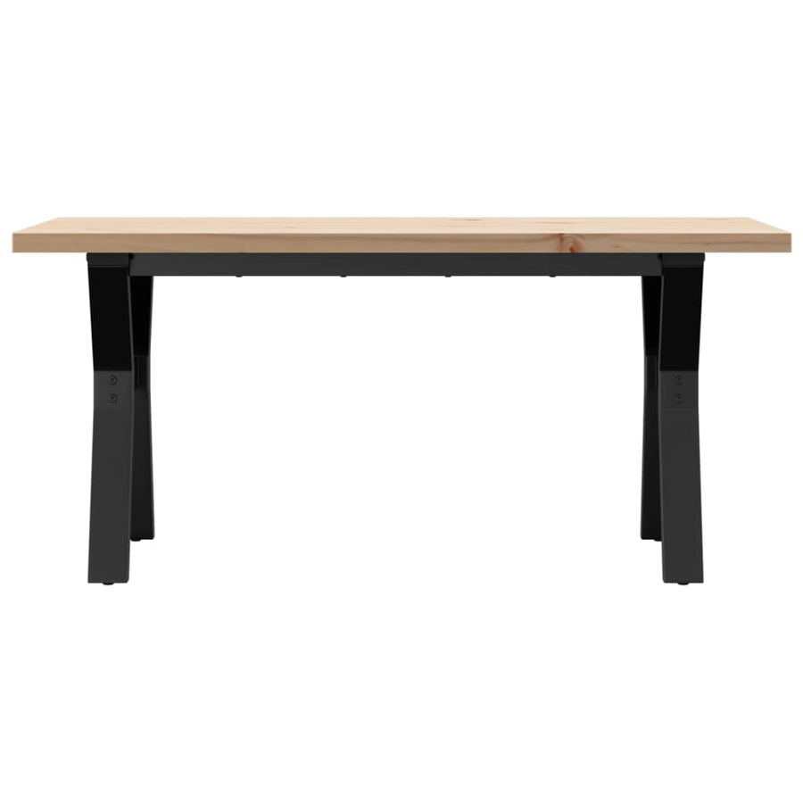 Salontafel Y-frame 100x50x45,5 cm grenenhout en gietijzer